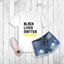 Tshirt Black Lives Matter- Consciência Negra Camiseta - Baby look Unissex