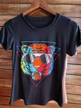 TShirt Blogueira tendência Blusa tigre basica TShirt Blogueira tendência Blusa tigre basica