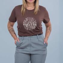 Tshirt Blusa Estampa Math Círculo 484 Matemática Profssão Professora Professor Unissex Importancia