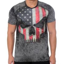 Tshirt branch warren cinza - black skull - clothing (g)