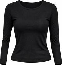 TShirt, Camiseta baby look Manga longa, meia pele em Poliester e elastano.