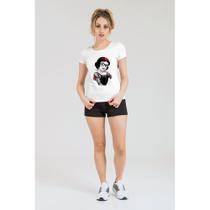 TShirt Camiseta Baby Look Princesas Blusa Feminina Estampada Blusinha T-Shirt