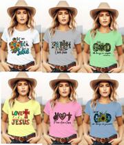 Tshirt Camiseta feminina gospel cristã igreja evangelica country - sem marca