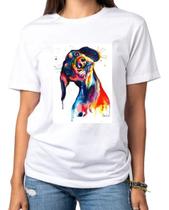 Tshirt Dachshund - Salsicha 1 aquarela - cão - cachorro - Camiseta Branca - camisa unissex - feminina Tshirt Dachshund - Salsicha 1 aquarela - cão - cachorro - Camiseta Branca - camisa unissex - feminina