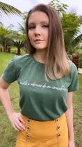 tshirt estonada 100% algodão fio 30.1 penteada verde militar tshirt estonada 100% algodão fio 30.1 penteada verde militar