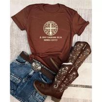 Tshirt Feminina Camiseta Baby Look São Bento Algodão