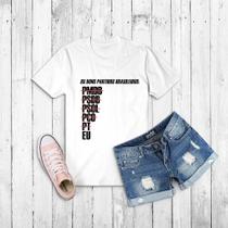 Tshirt Frase -Bons Partidos Brasileiros - Política- Camiseta - feminina - baby look