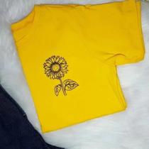 Tshirt Girassol cor: amarelo 100% algodão Tshirt Girassol cor: amarelo 100% algodão