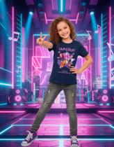 Tshirt Huntrix Guerreiras Kpop Blusa Manga Curta Menina Infanto Juvenil 01 ao 14