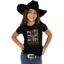 Tshirt Infantil Meninas Bill Way Preta Tshirt Infantil Meninas Bill Way Preta
