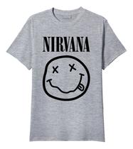 Tshirt Nirvana banda rock in roll Adulto Unissex