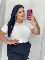 Tshirt Plus Size Azul Bebê Tshirt Plus Size Azul Bebê