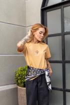 Tshirt Que Floresca Fé - Camiseta de Algodão Menegotti Tshirt Que Floresca Fé - Camiseta de Algodão Menegotti