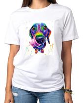 TshirtDachshund - Salsicha - 2 aquarela - cão - cachorro - Camiseta Branca - camisa unissex - feminina TshirtDachshund - Salsicha - 2 aquarela - cão - cachorro - Camiseta Branca - camisa unissex - feminina