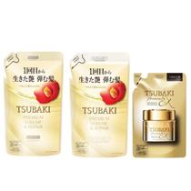 Tsubaki Kit Premium Volume & Repair (Shampoo + Condicionador + Máscara) Refil