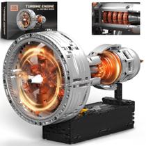 Tuajixz Conjunto de Montar Motor Turbofan Motorizado 808 Peças