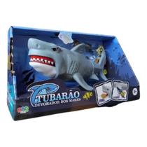 Tubarão Branco Devorador dos Mares com Som BBR Toys R3666 Tubarão Branco Devorador dos Mares com Som BBR Toys R3666