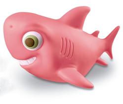 Tubarão Brinquedo Family Baby Shark De Vinil Macio Rosa Pink
