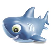 Tubarão De Brinquedo Baby Family Shark Azul Mordedor Soft