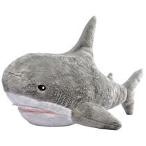 Tubarão de Pelúcia Grande Shark Realista Macio Decoração Mar Tubarão de Pelúcia Grande Shark Realista Macio Decoração Mar