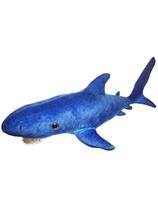 Tubarão de Pelúcia Realista Azul 85 cm Antialérgico