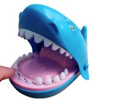 Tubarão Morde Dedo fecha a boca brinquedo infantil