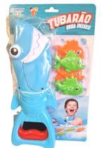 Tubarão Pega Peixe Brinquedo Para Piscina Banho Baby Shark