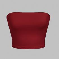 Tube Top Faixa Feminino Cropped sem alça