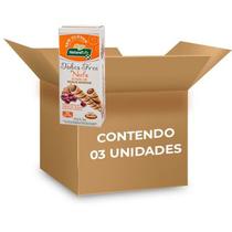 Tubes Free Nuts Pasta de Amendoim Zero Glúten, Zero Leite Natural Life contendo 3 caixas com 50g cada