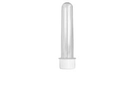Tubete 08 Cm Com Tampa Branco 100Un Tubo De Ensaio