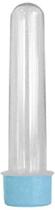 Tubete 08 Cm Tampa Azul Bebê 50Un Tubo De Ensaio