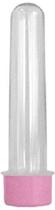 Tubete 08 Cm Tampa Rosa Bebê 50Un Tubo De Ensaio