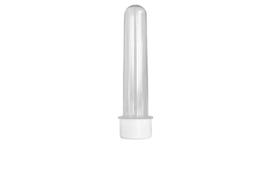 Tubetes cristal com tampa 13cm - 50 unidades lembrancinhas