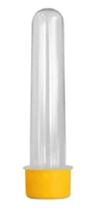 Tubetes cristal com tampa 13cm - 50 unidades lembrancinhas