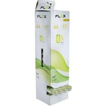 Tubo 60 Pilhas FLEX AA Zinco 15 PACKS 4 Unidades Tubo 60 Pilhas FLEX AA Zinco 15 PACKS 4 Unidades