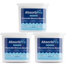 Tubo absorvedor de umidade Absorb Pro 18 onças, pacote com 3 unidades, sem fragrância
