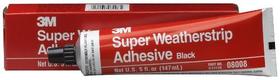 Tubo adesivo 3M 08008 Super Weatherstrip preto de 150 mL