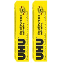 Tubo adesivo UHU multiuso de 125 ml, rápido, forte, transparente