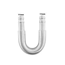 Tubo Aluminio em U Mangueira 3/8 10mm adaptador Universal