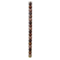 Tubo Bola Natal 4cm c 18 Unidades Marrom Cazza CV255370 Tubo Bola Natal 4cm c 18 Unidades Marrom Cazza CV255370