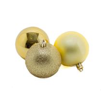 Tubo Bola Natal Le 4cm com 18 Unidades Dourado Tubo Bola Natal Le 4cm com 18 Unidades Dourado