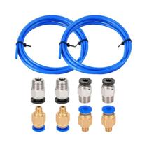 Tubo Bowden PTFE De 1M Para Filamento De 1,75mm Com Conexões PC4-M6 M10 Para Creality Ender 3 pro 5