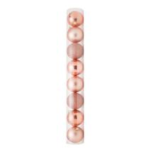 Tubo C/8 Bolas de 10cm - 3 Brilhantes/3 Foscas /2 Glitter