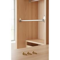 Tubo Cabideiro Oval Arara Guarda Roupas P M G - Aço Cromado