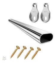 Tubo Cabideiro Oval Arara Para Guarda Roupas P M G Gg Xg Tubo Cabideiro Oval Arara Para Guarda Roupas P M G Gg Xg