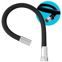 Tubo Cano Gourmet Flexível 5/8 Silicone Para Torneira Black