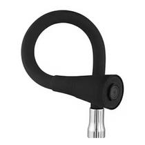 Tubo Cano Gourmet para Torneira Flexível Preto Cozinha Mesa Bancada