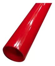 Tubo Cano Pvc Vermelho 40mm Box Prime 1m 100cm Aquario
