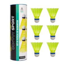 Tubo com 6 petecas de badminton convoy Tubo com 6 petecas de badminton convoy