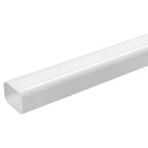 Tubo Condutor de Calha de 3m Branco Com 80x60mm - ASTRA